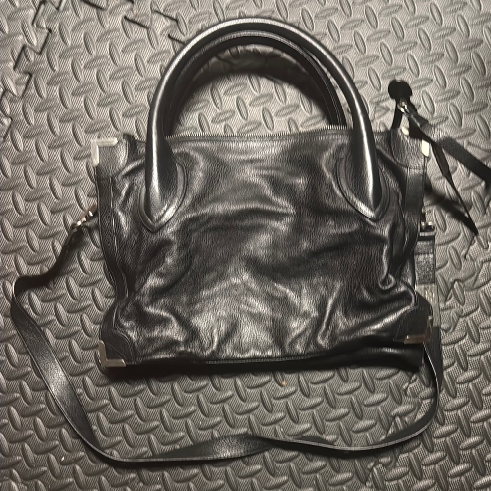 Foley + Corinna Black Leather Shoulder Bag